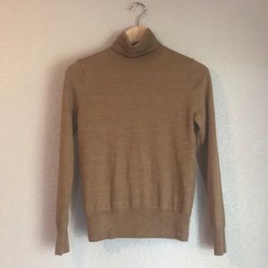 J. CREW Tan Knit Turtleneck